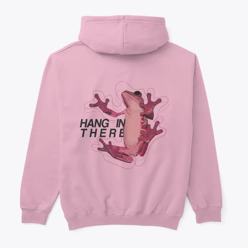 OUTFALL - Frog hoodie pink